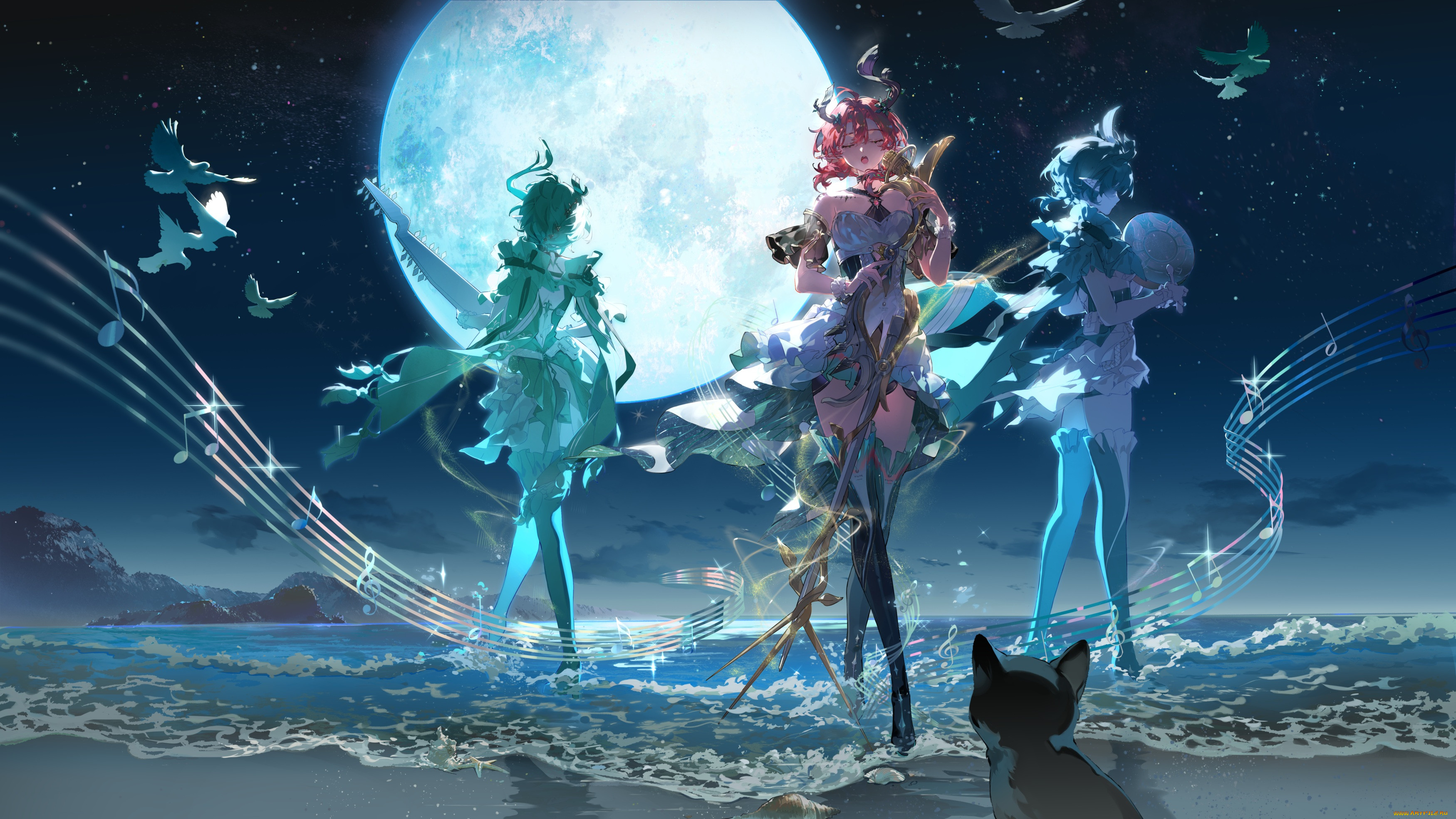 , vsinger, wuthering, waves, ciaccona, kaekaeki